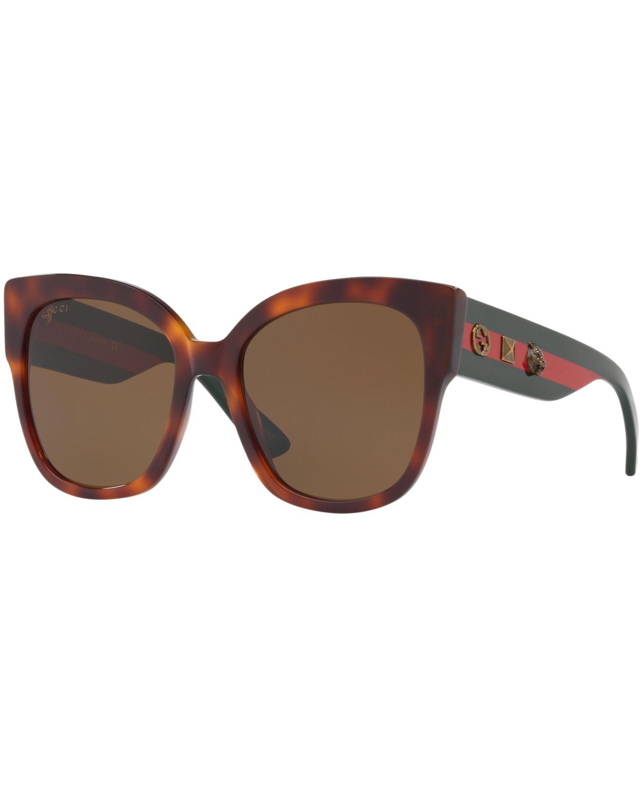 Gucci GG0059S 002 Women's Sunglasses in Brown | Lyst