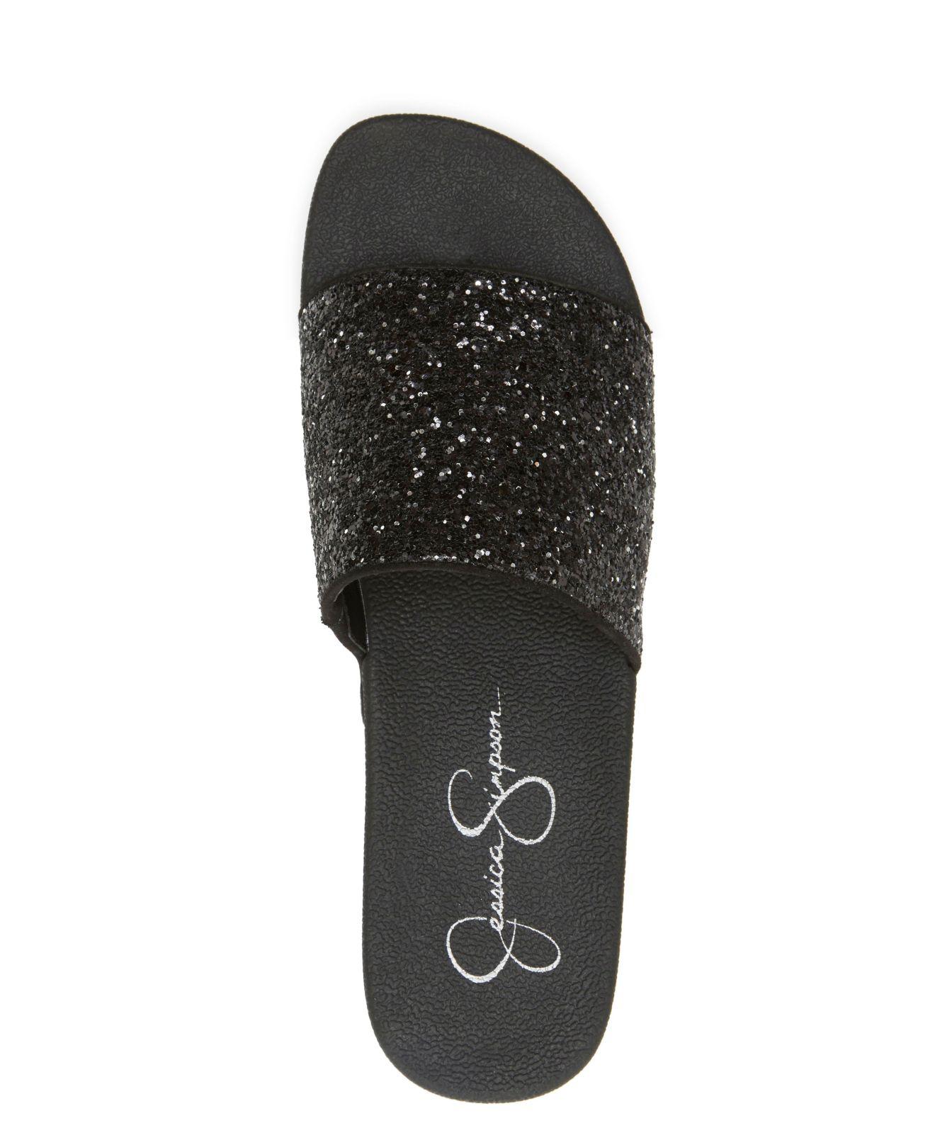 jessica simpson faille slide sandals