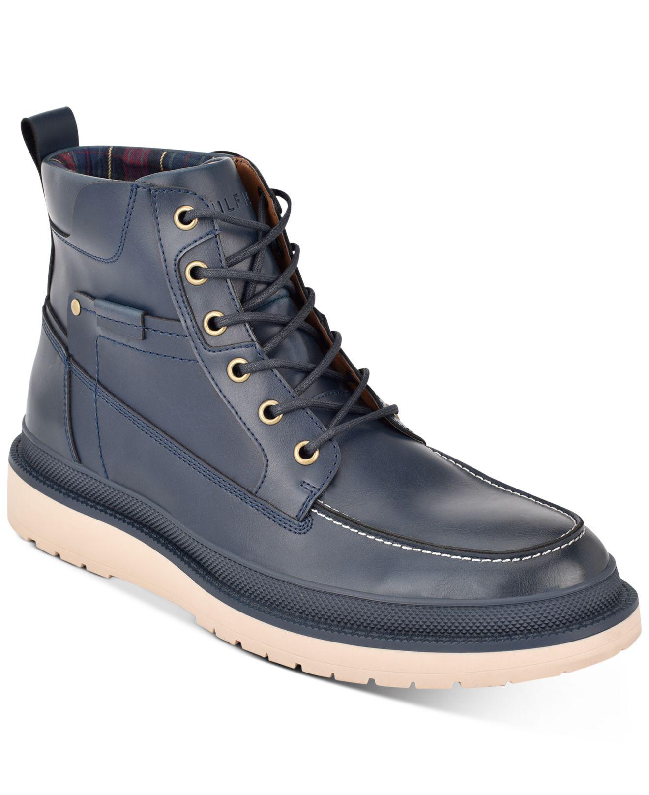 tommy hilfiger dressy leather lace up boot