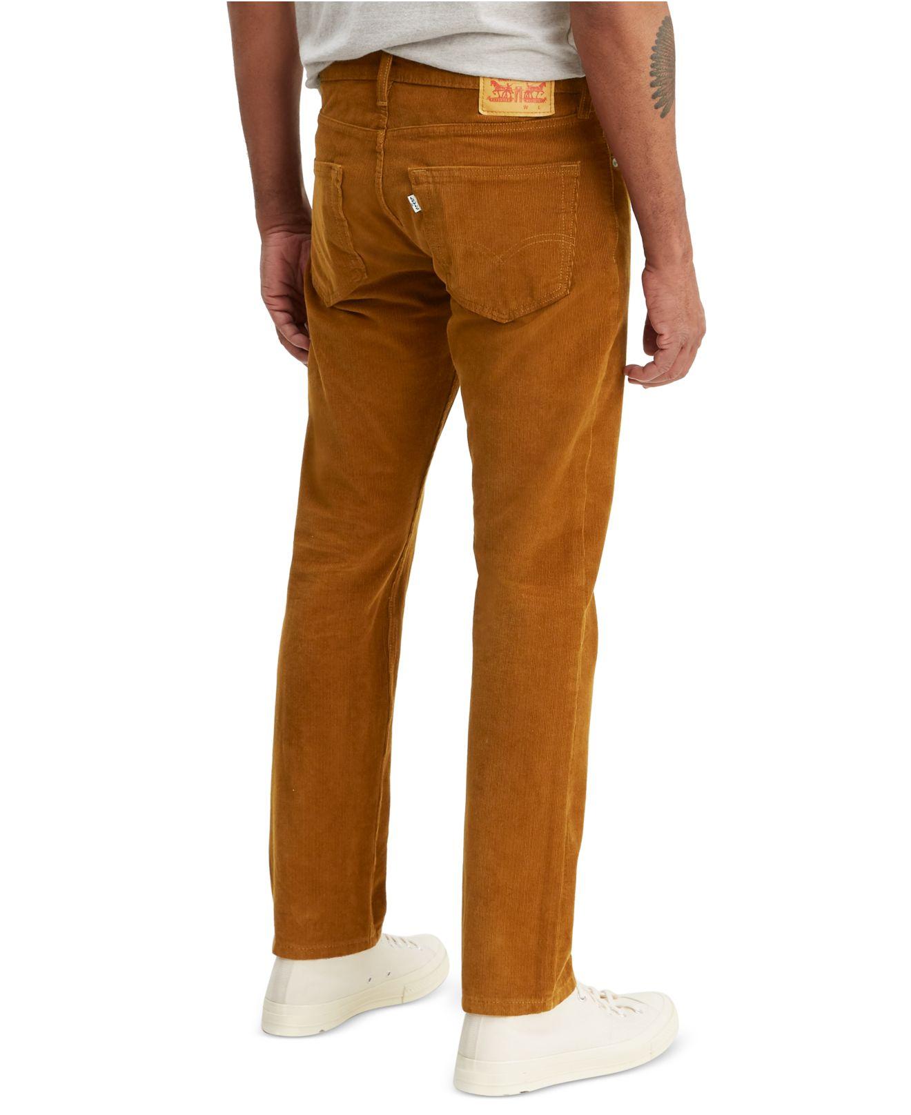 Levi's 502 Taper Corduroy Pants in Brown for Men - Lyst