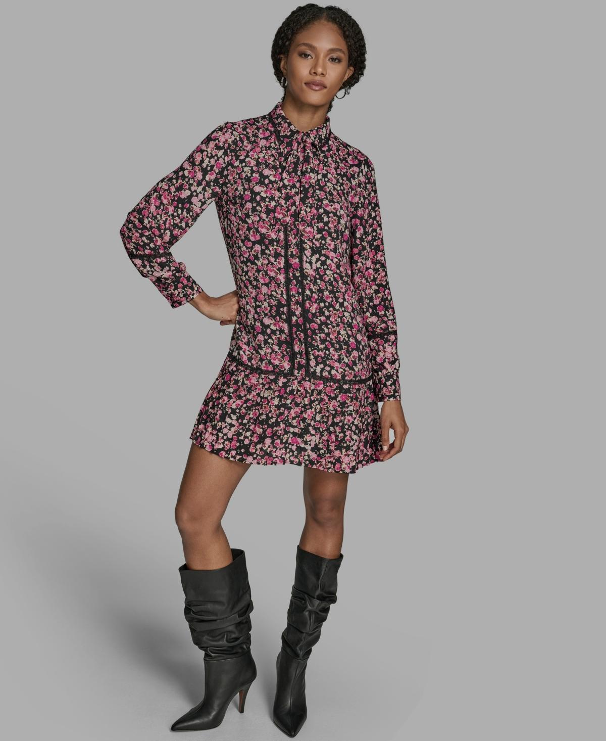 bcbg drop waist dress BCBGMAXAZRIA Embellished Cutout-Neck Drop-Waist Dress