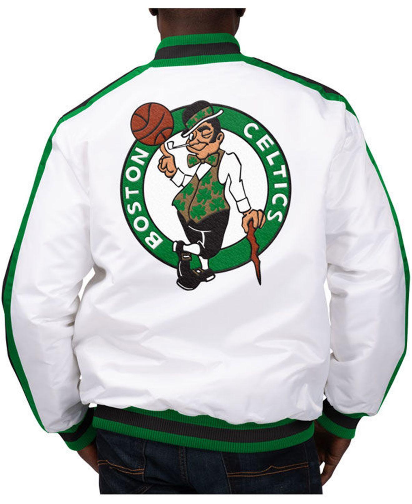 Starter Boston Celtics The D-line Satin Jacket for Men | Lyst