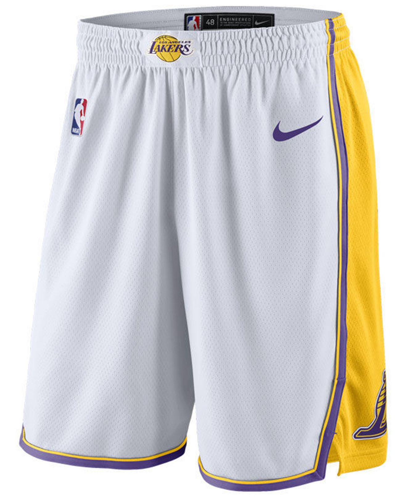 los angeles lakers swingman shorts