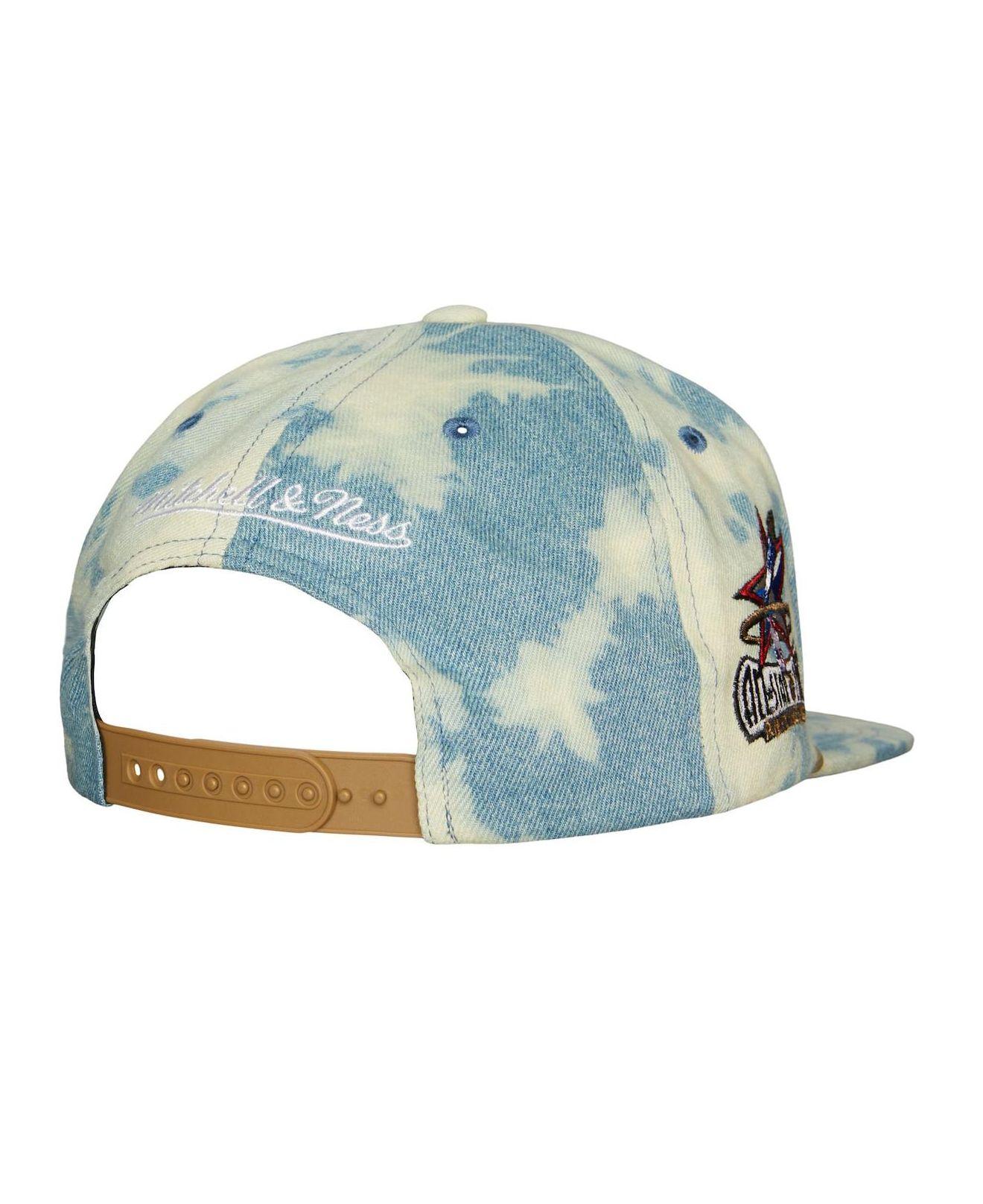 Mitchell & Ness Denim Philadelphia 76ers Acid Wash Snapback Hat in Blue for  Men | Lyst