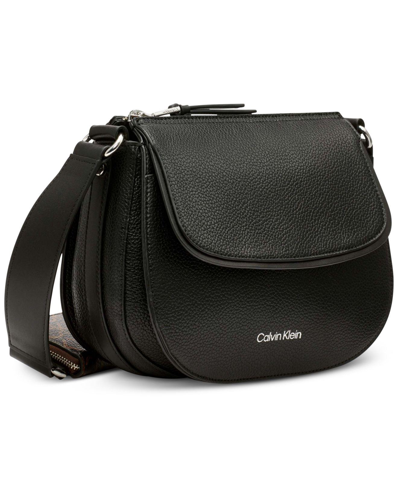 Calvin klein best sale medium saddle bag