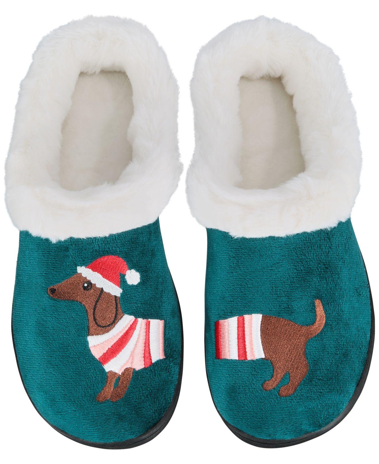 Charter Club Holiday Dachshund Hoodback Slippers, Created For Macy's in  Blue | Lyst