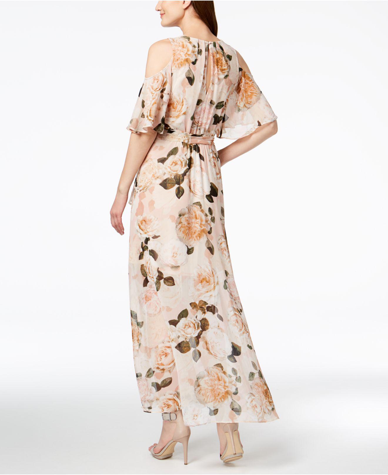 macy's calvin klein maxi dresses