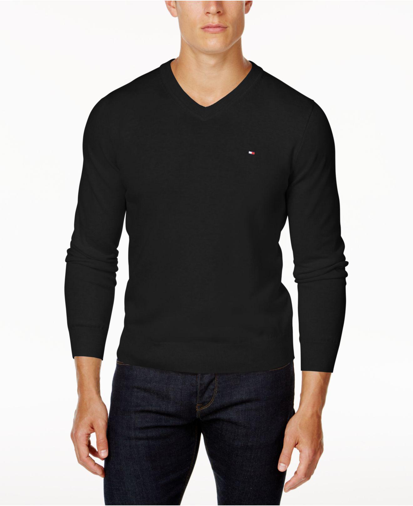 tommy v neck sweater