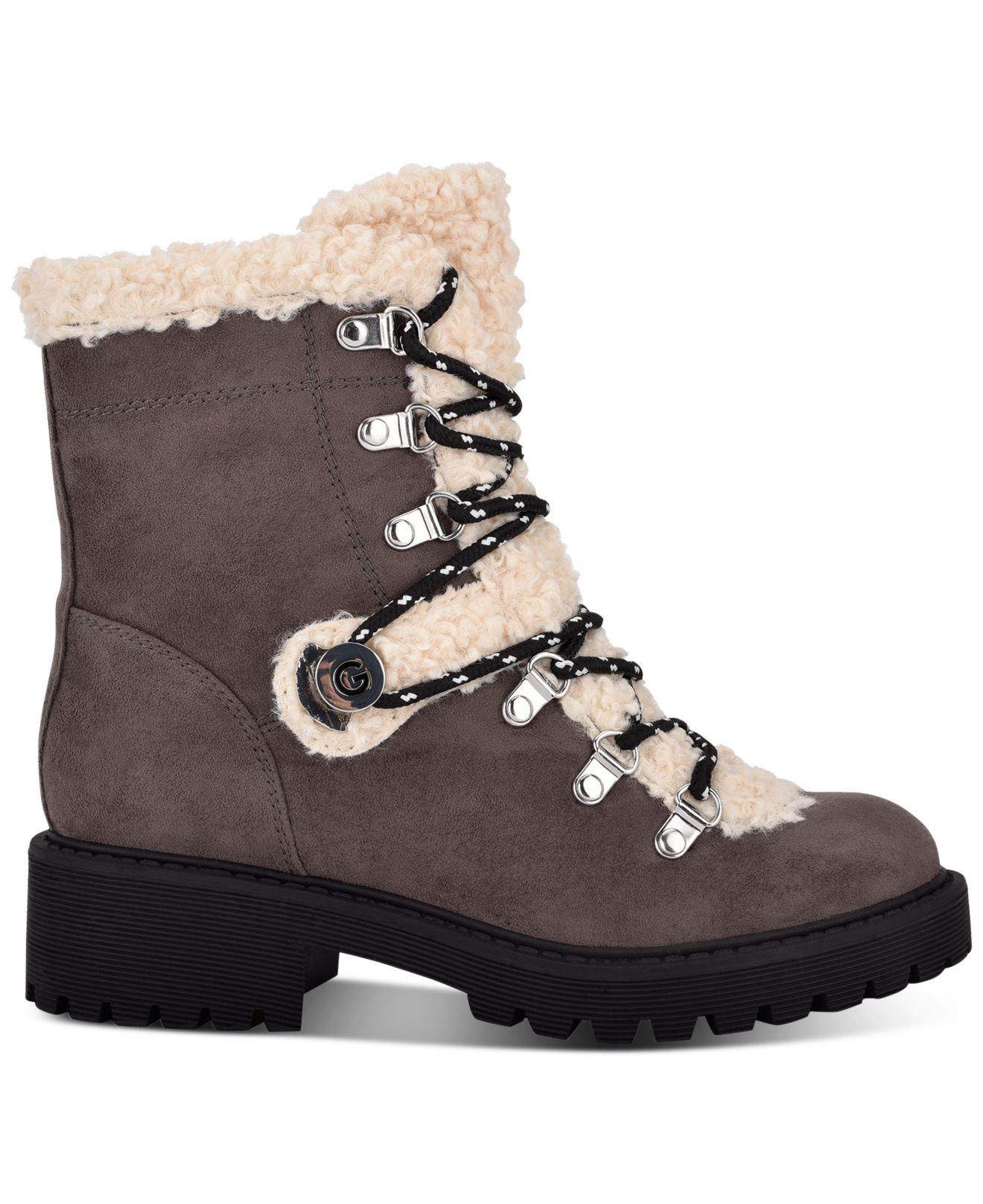 guess boots grey