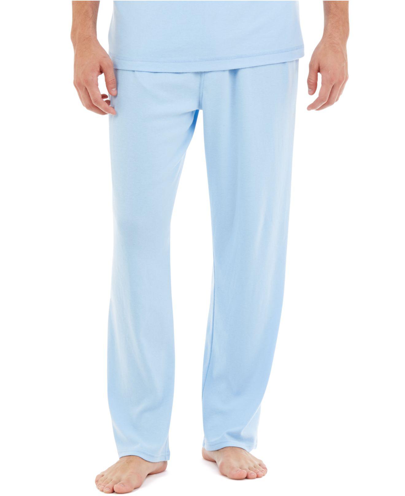 Nautica Cotton Knit Pajama Pants in Blue for Men Lyst