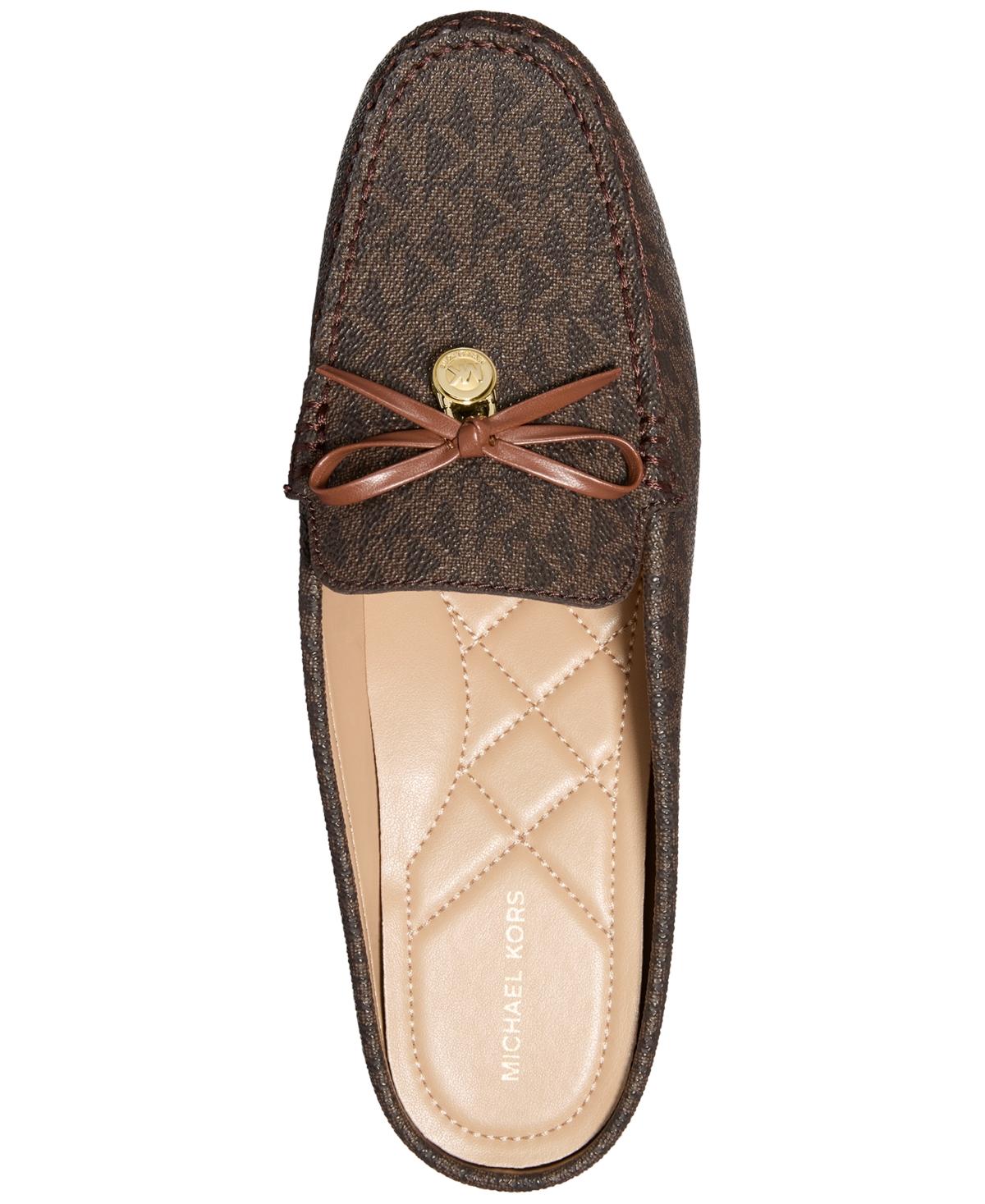 Michael Kors Patterned Brown Slip-On Loafers Michael Kors Women Brown Canvas Animal Print | Mercari main image 2