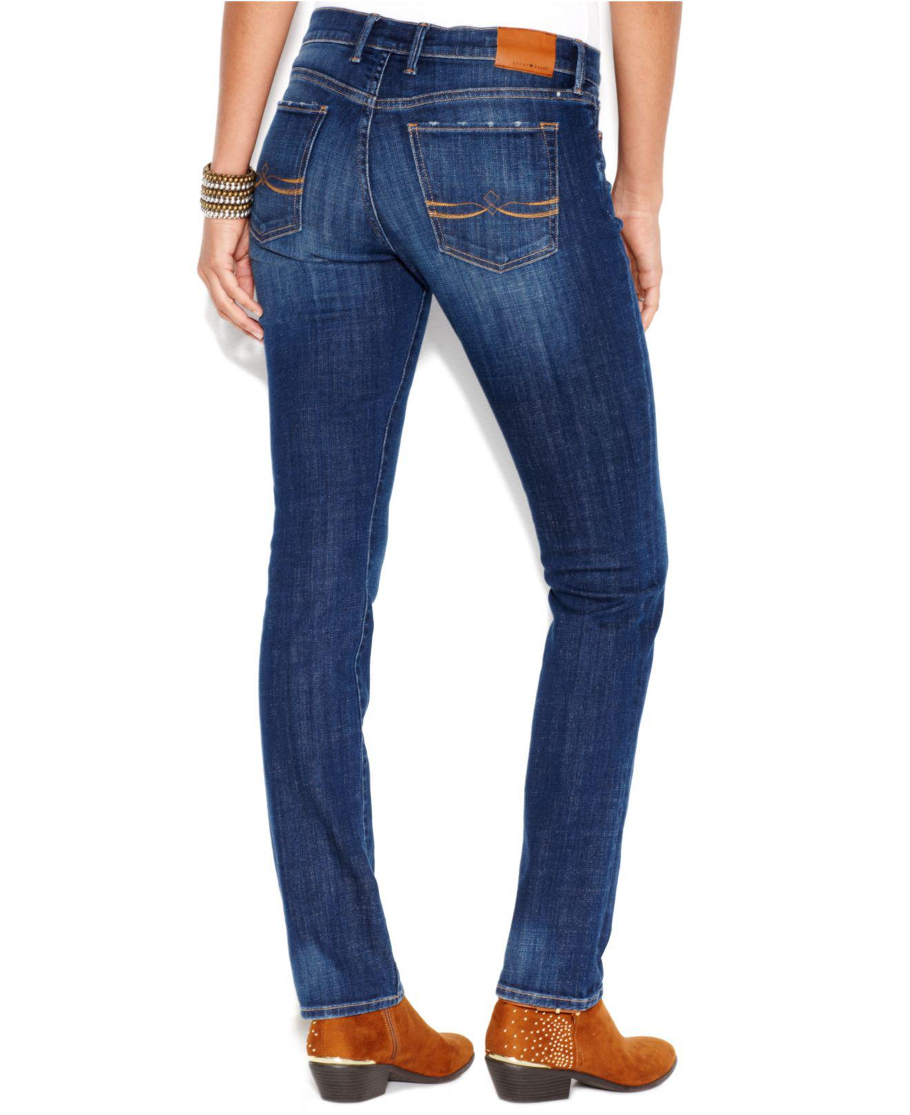 Lucky Brand Denim Sweet 'N StraightLeg Jeans in Blue Lyst