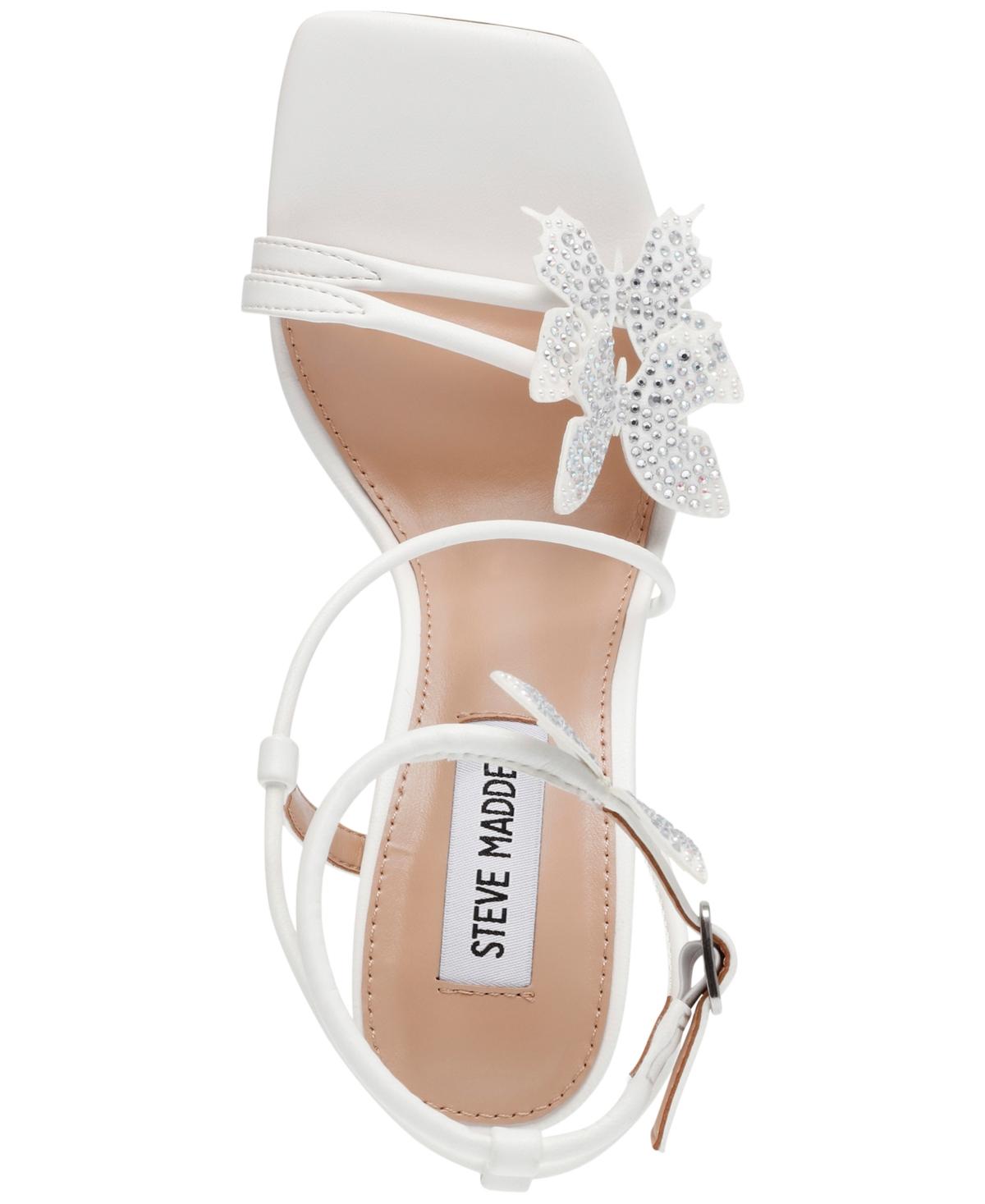 Steve Madden Uma Two-piece Butterfly Dress Sandals in White