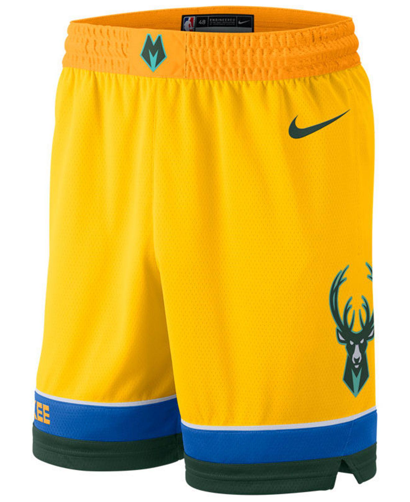 Men's Nike Giannis Antetokounmpo Yellow Milwaukee Bucks City Edition Swingman Jersey