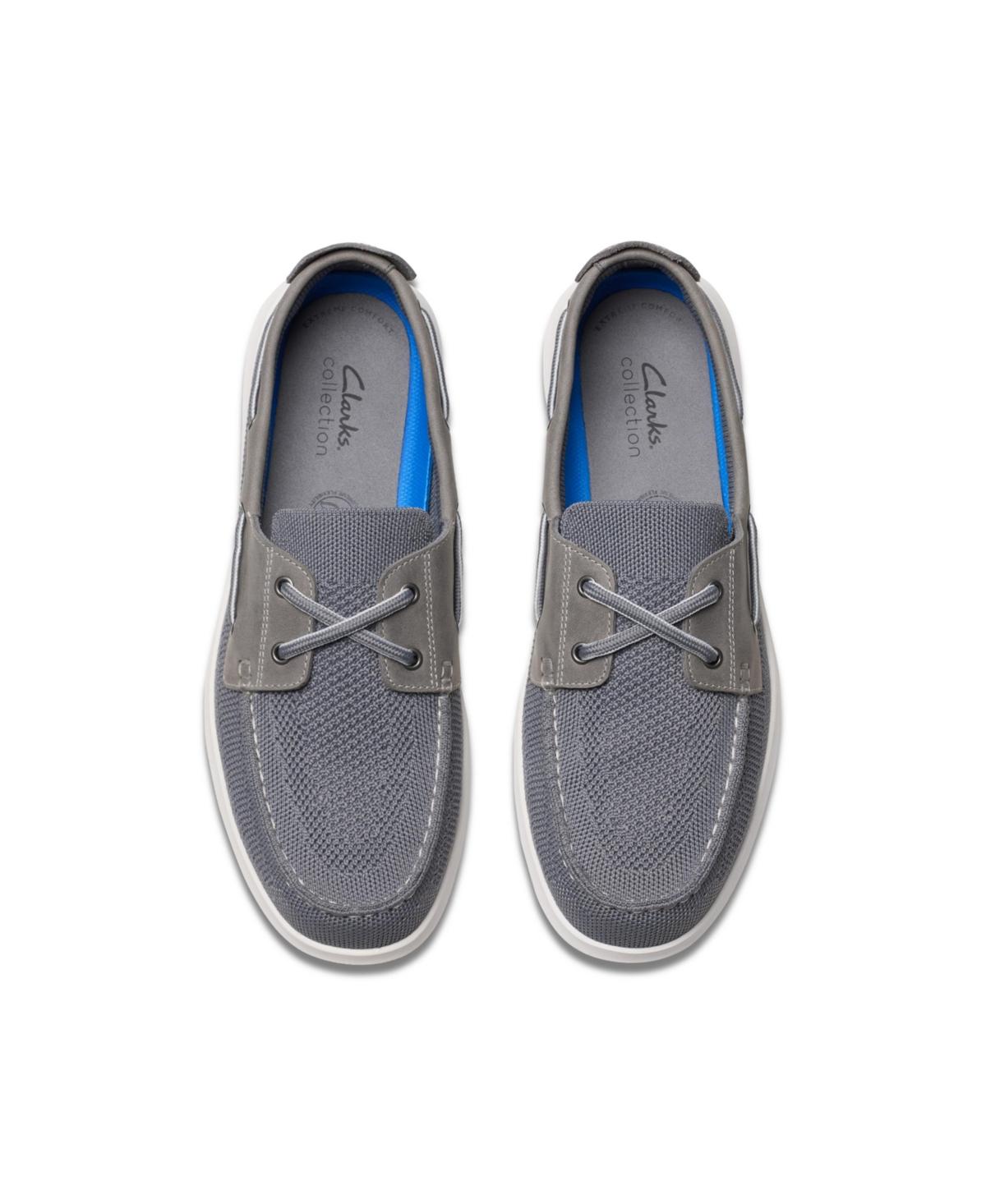 Clarks Flexway Tie Casual Slip On Boat Shoe in Gray for Men 