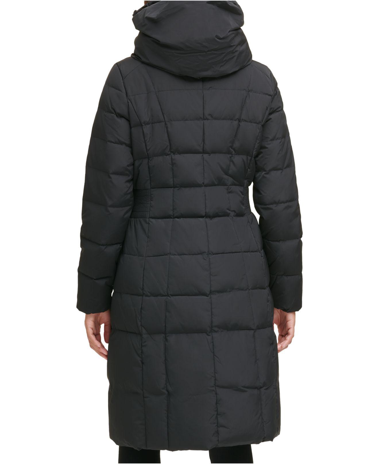 cole haan long down jacket