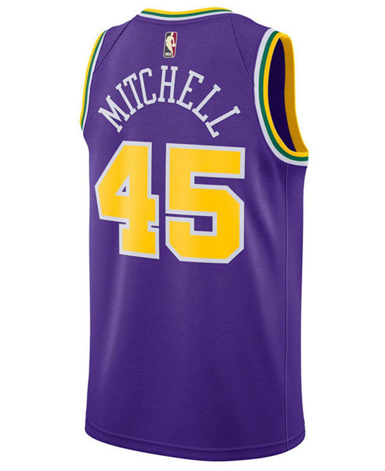 purple donovan mitchell jersey
