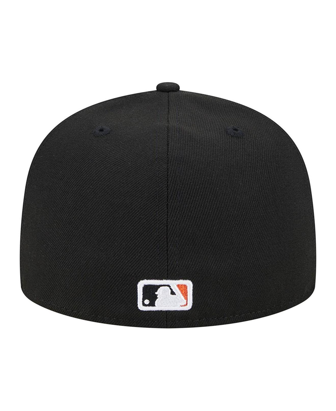 KTZ Atlanta Braves Triple Black Low Profile 59fifty Fitted Cap for