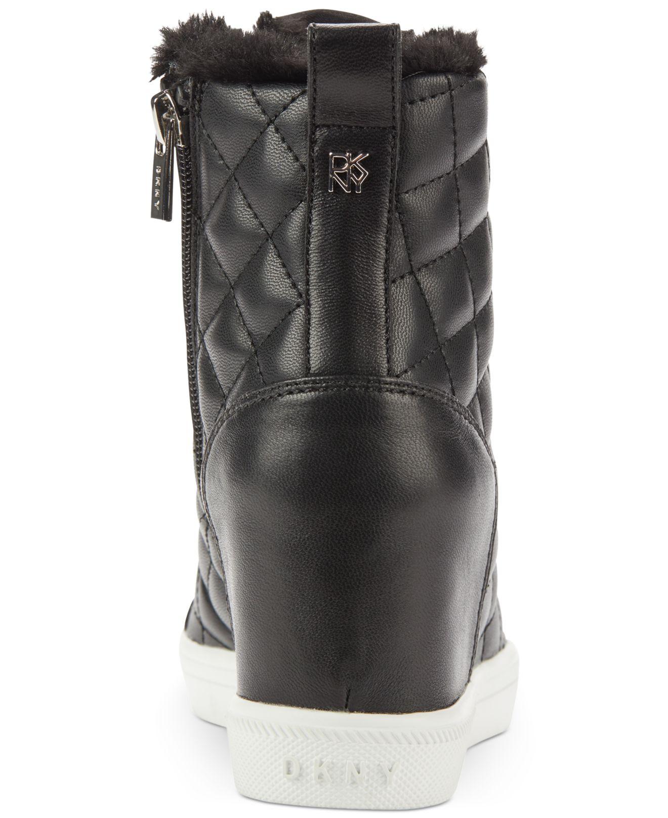 dkny cira wedge sneakers