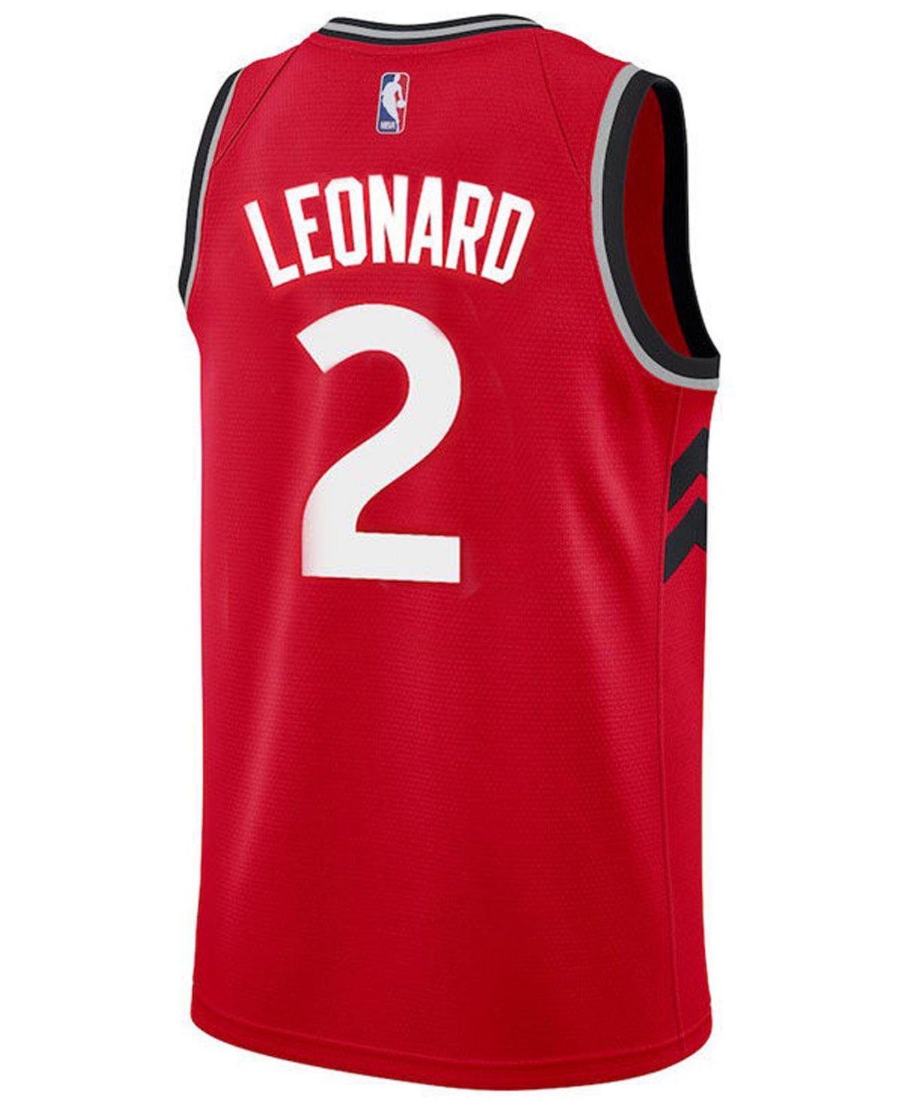 Nike Kawhi Leonard Icon Edition Swingman (toronto Raptors) Nba Connected  Jersey in Red for Men
