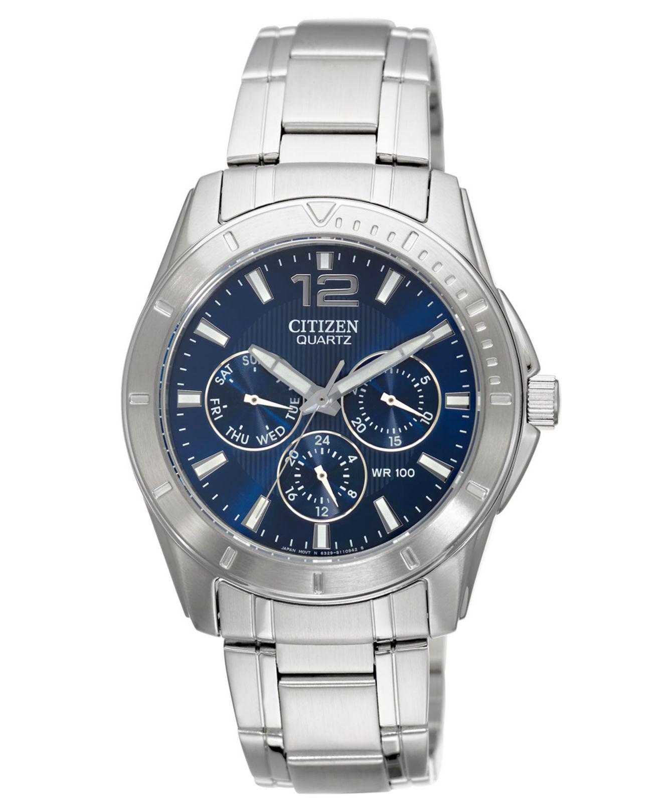 citizen watch and bracelet