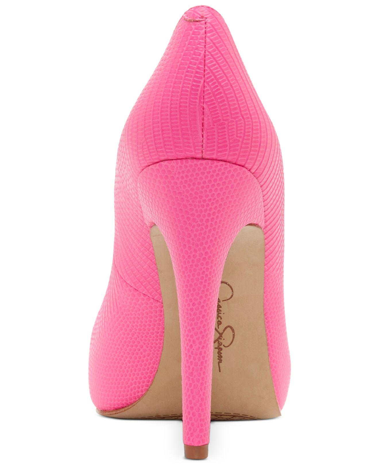 Jessica Simpson Synthetic Parisah Platform Pumps in Ultra Pink (Pink) | Lyst