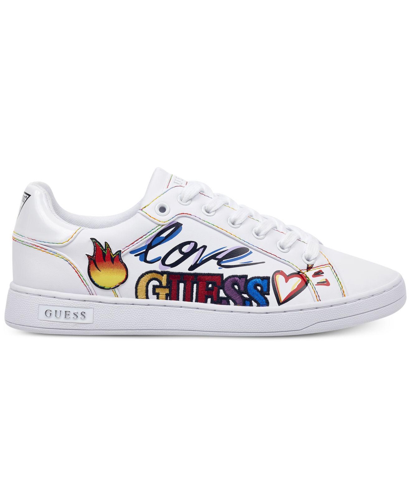 Guess Crayza Sneakers in White - Lyst