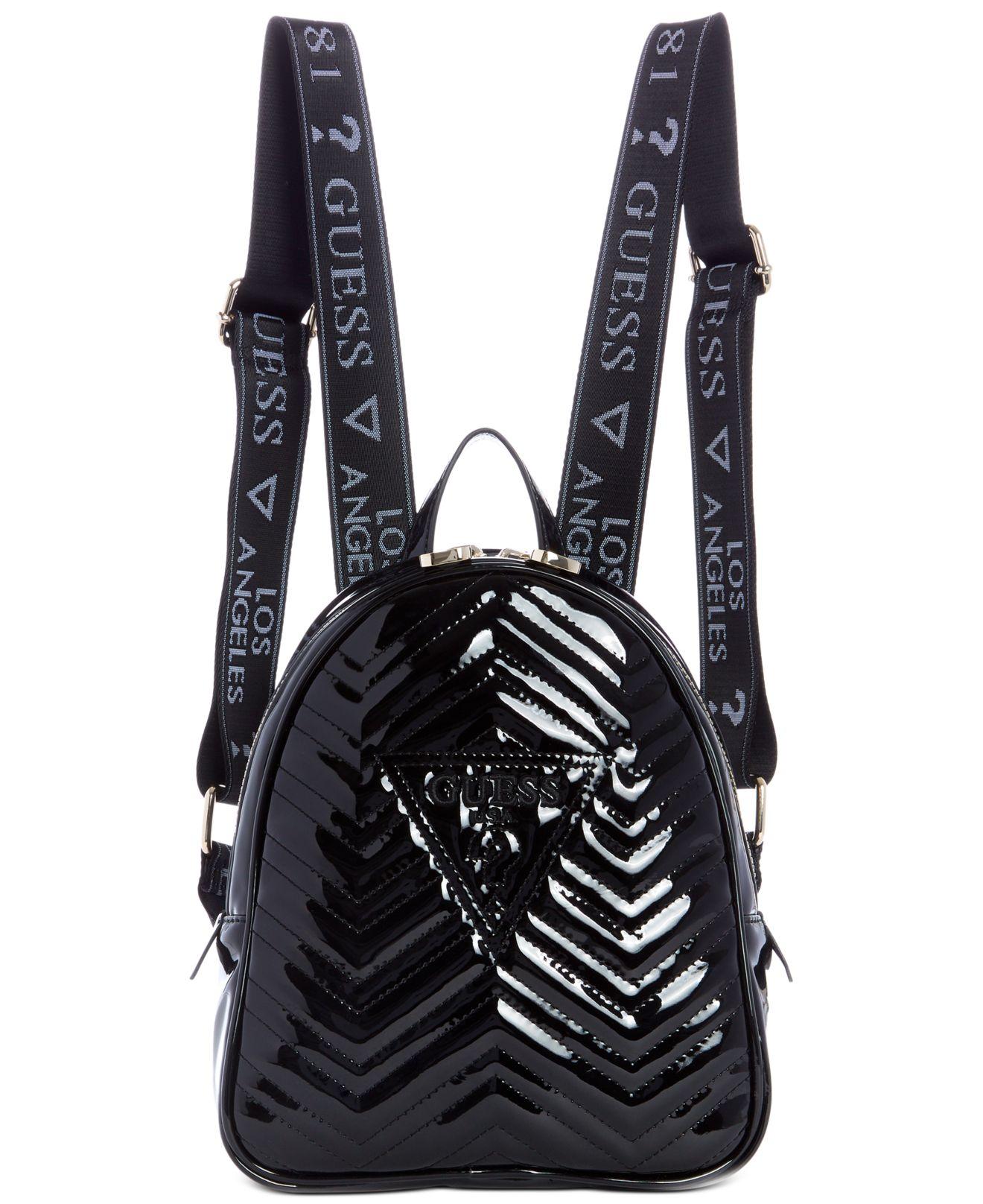 black guess backpack purse