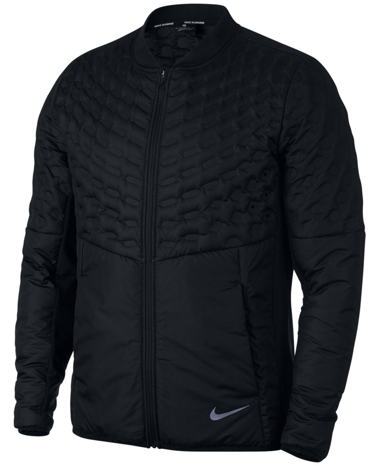 Nike Aeroloft Running Jacket in Black for Men | Lyst