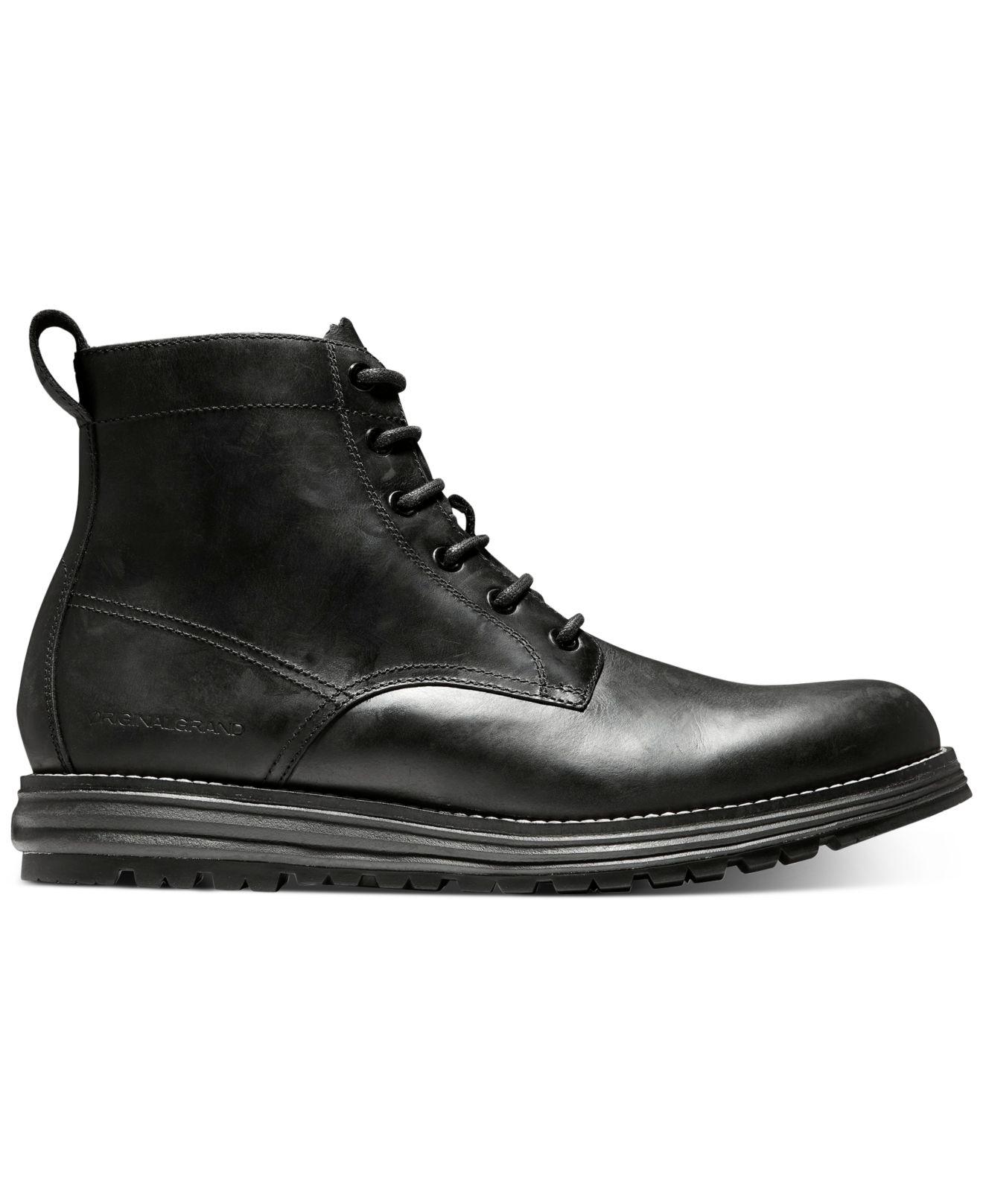 cole haan black waterproof boots