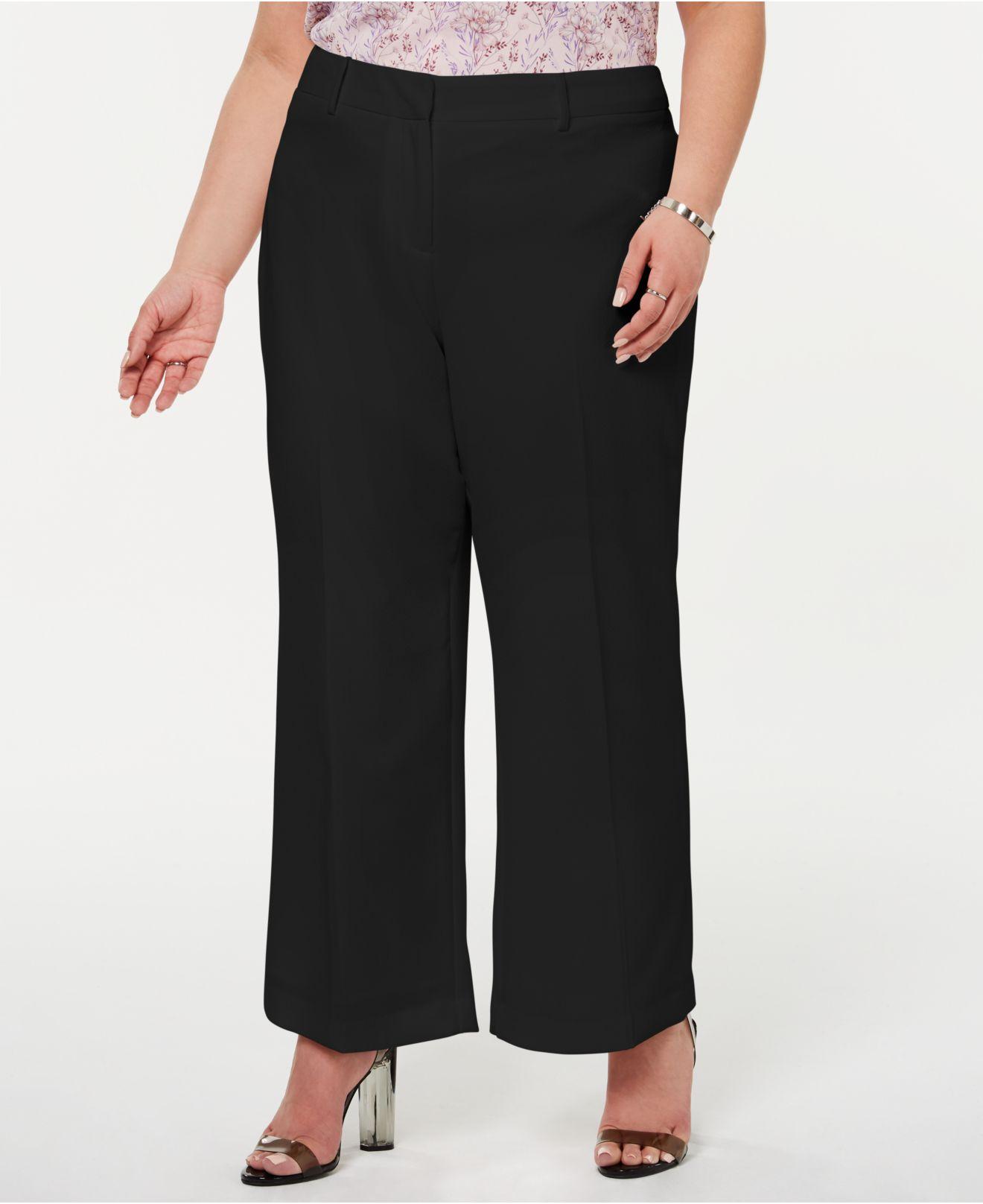 plus size kick flare pants