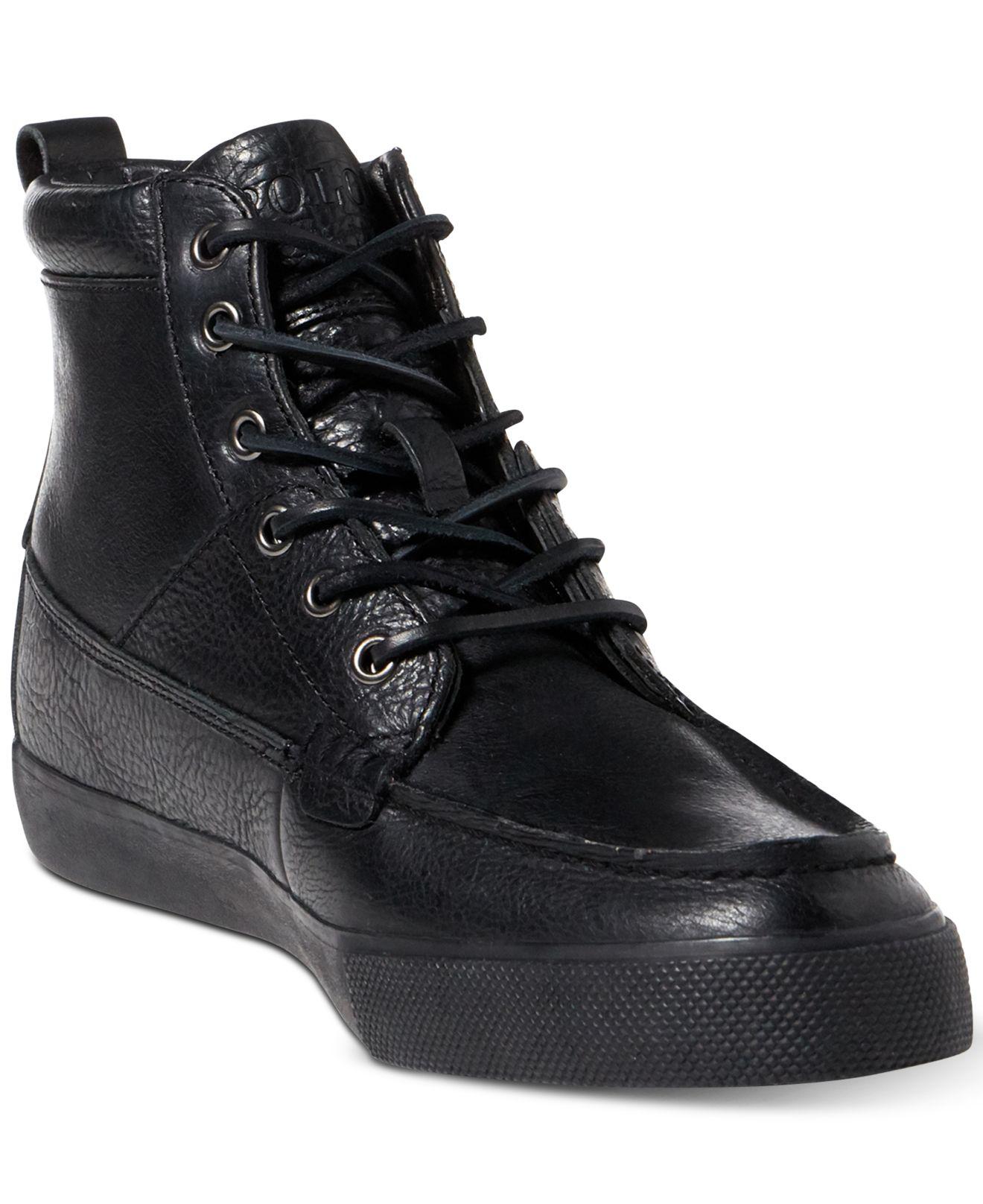 ralph lauren men's leather boots