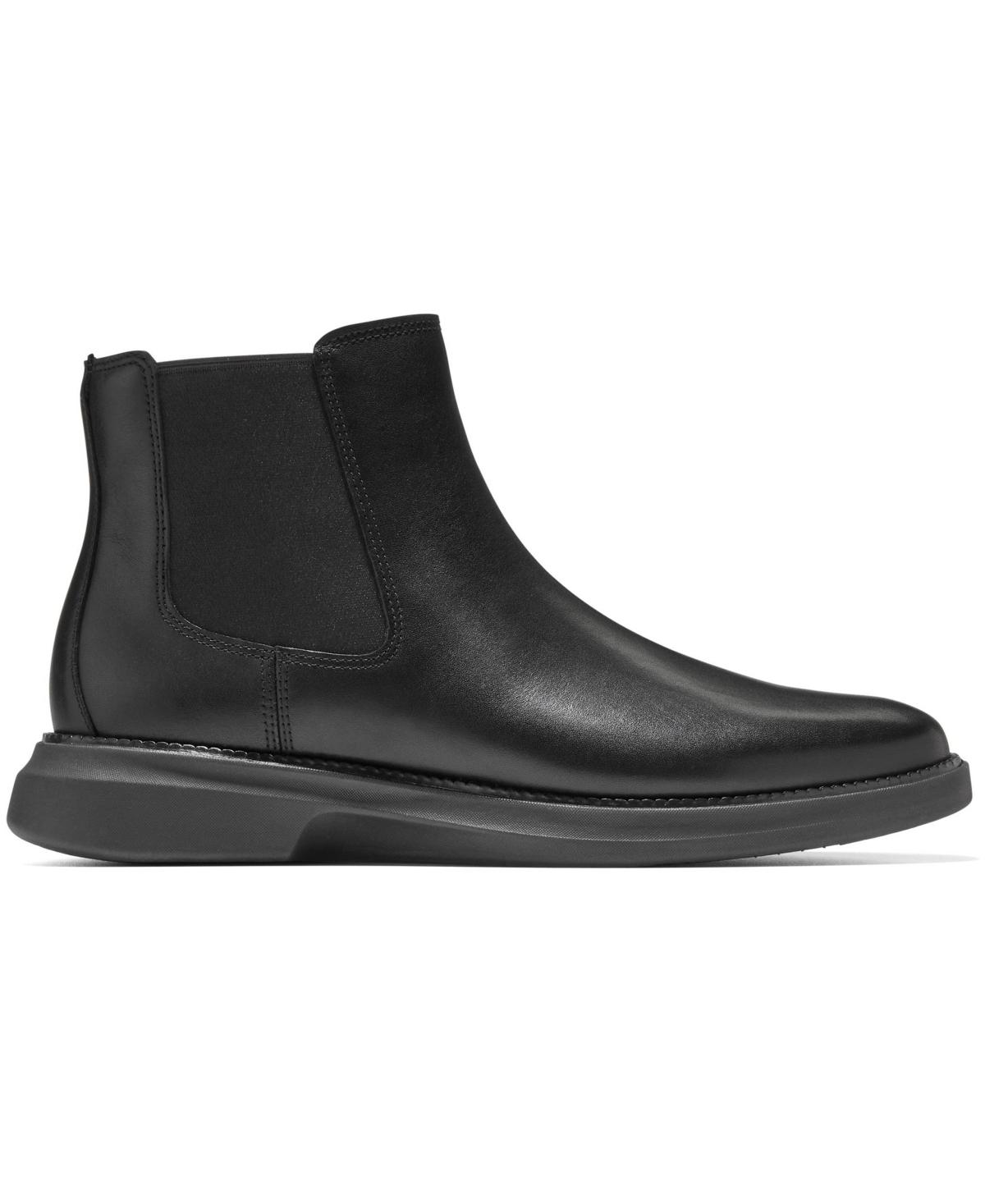 Cole Haan Men\'s Black Leather Chelsea Boots - Classic Slip-On Style Amazon.com | Cole Haan Mens Zerogrand Remastered Waterproof  main image 3