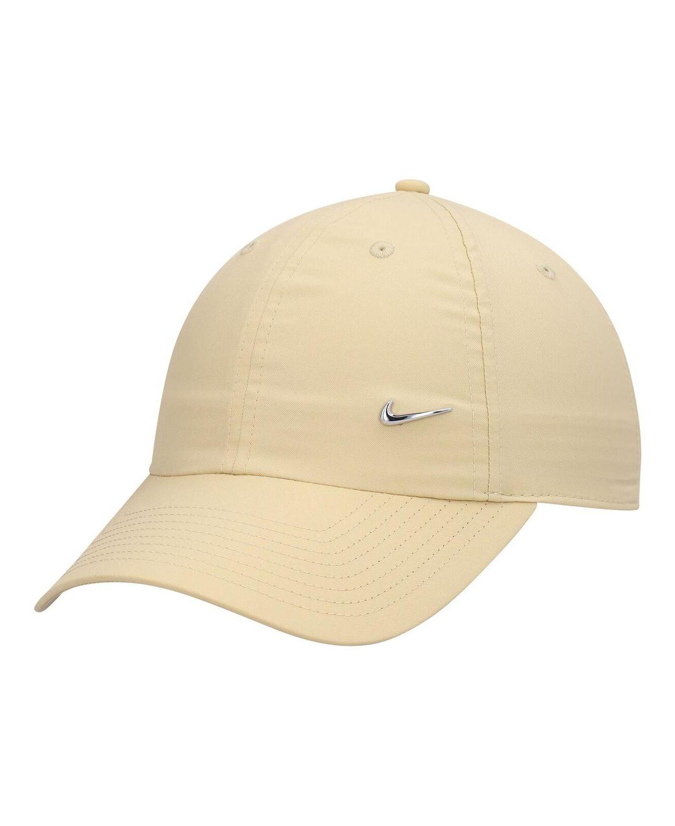 Nike Khaki Logo Metal Swoosh Heritage86 Adjustable Hat in Natural for ...