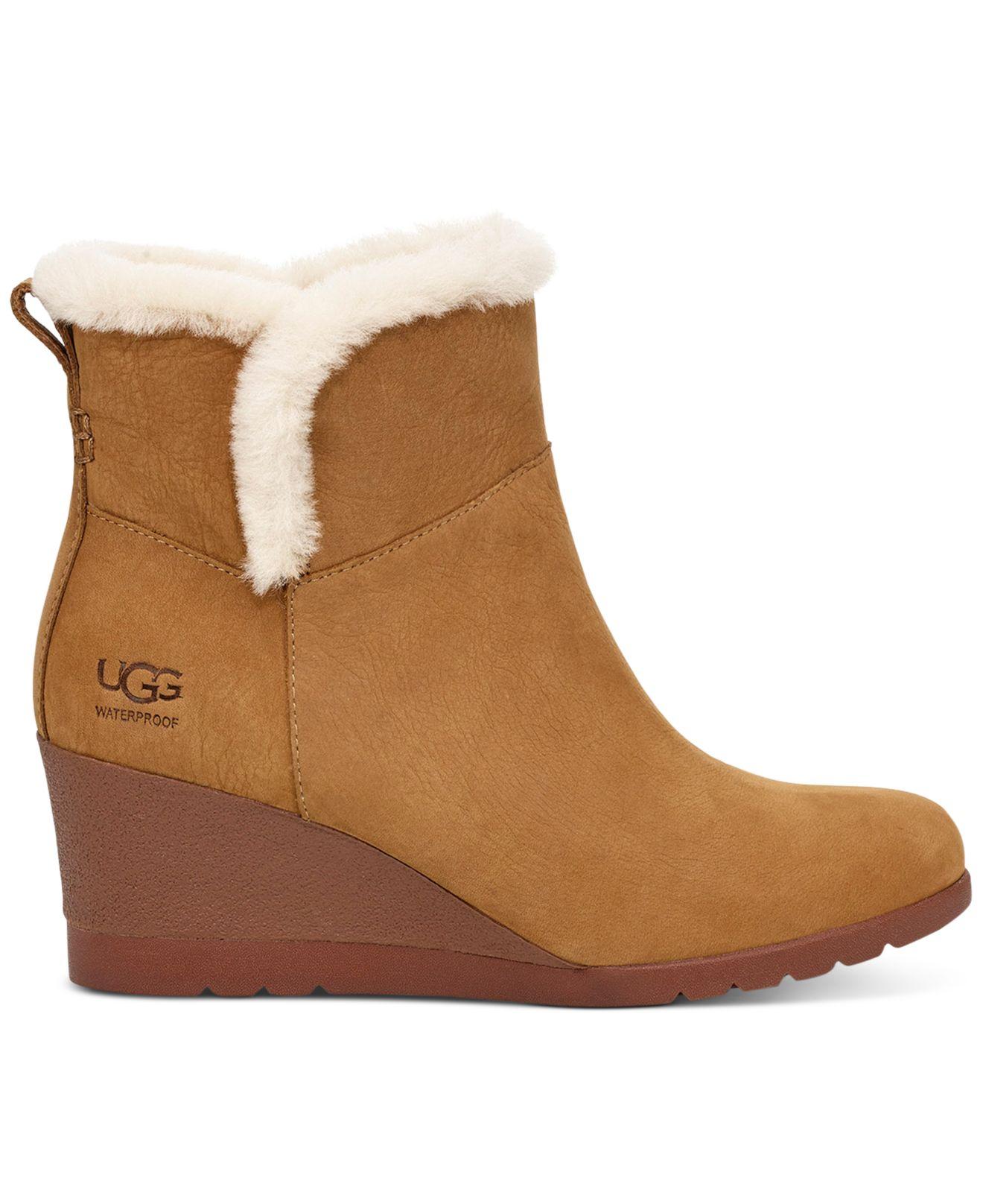 ugg wedge booties womens