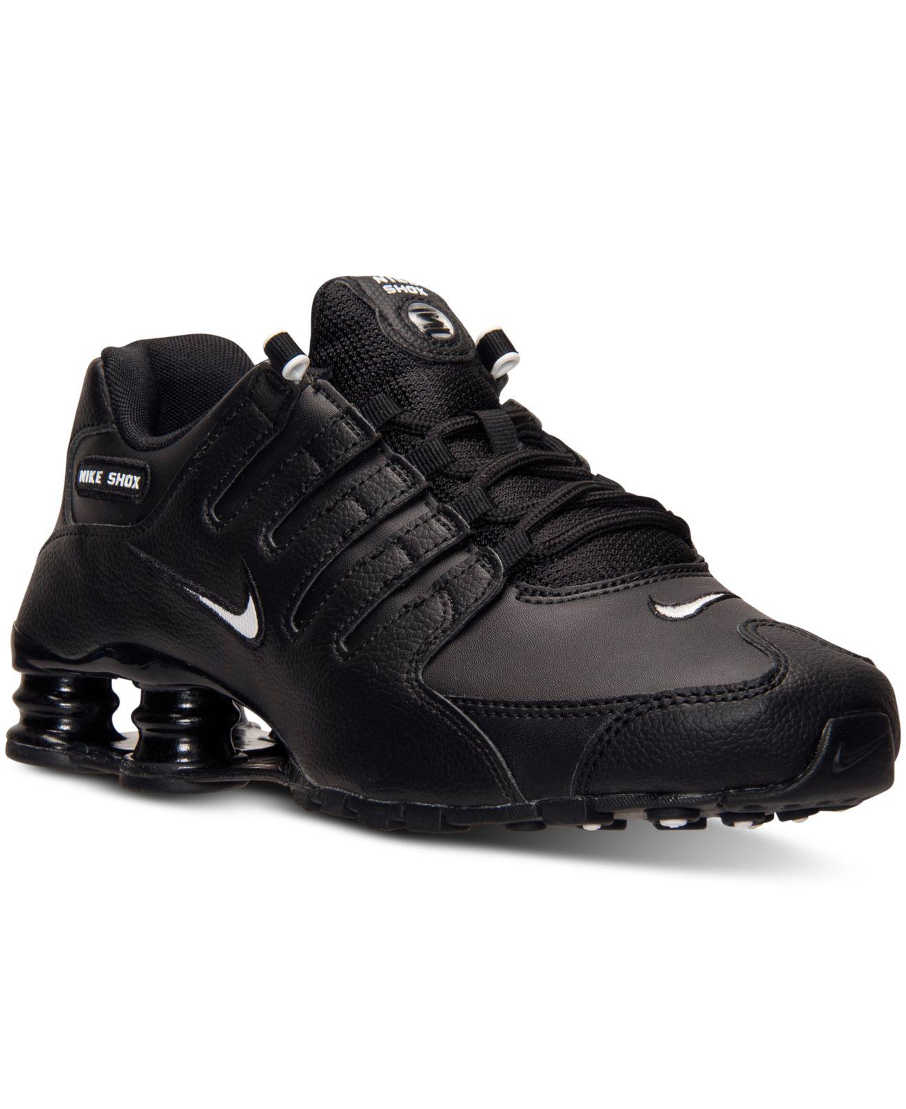 Nike Synthetic Shox Nz Eu in Black/White (Black) for Men | Lyst