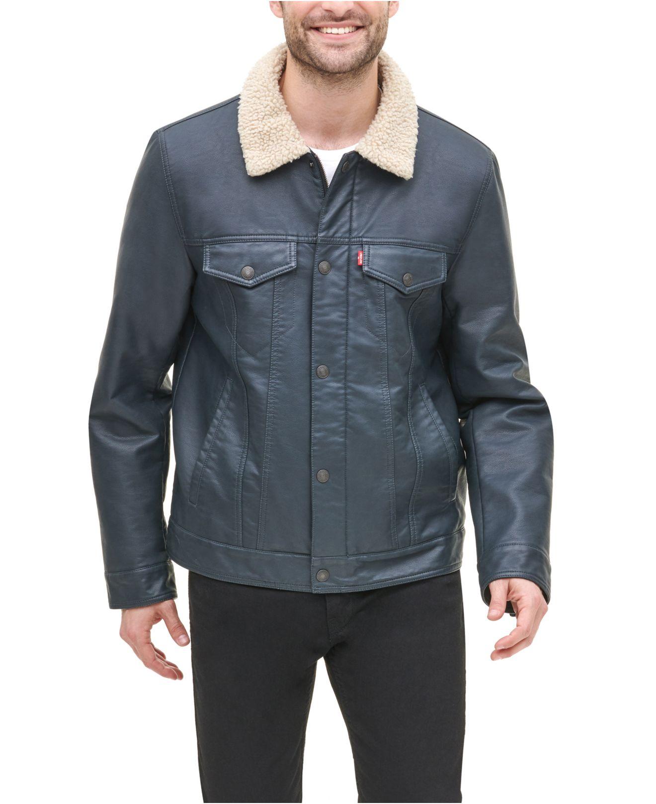 faux sherpa trucker jacket