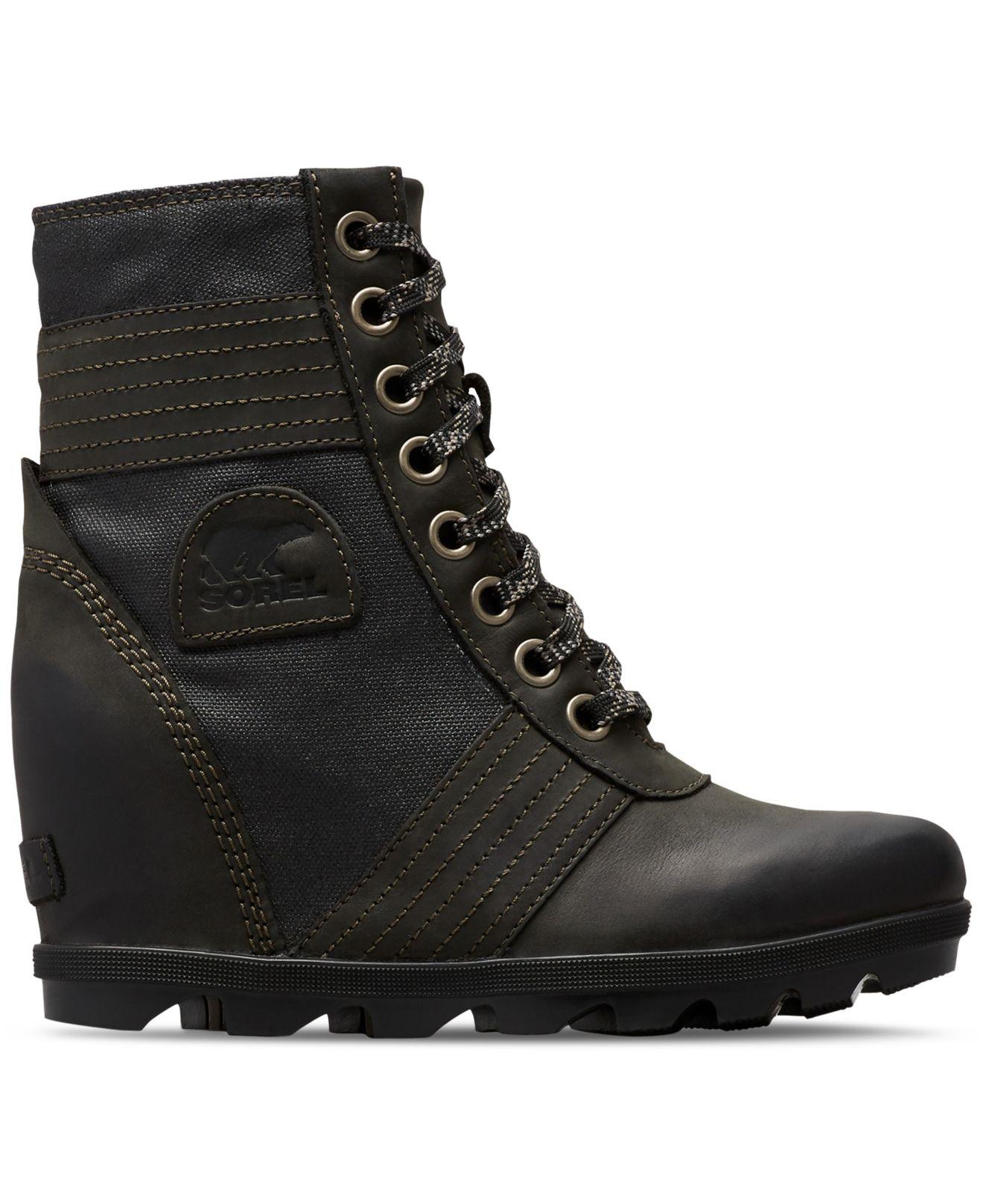 black sorel lexie wedge