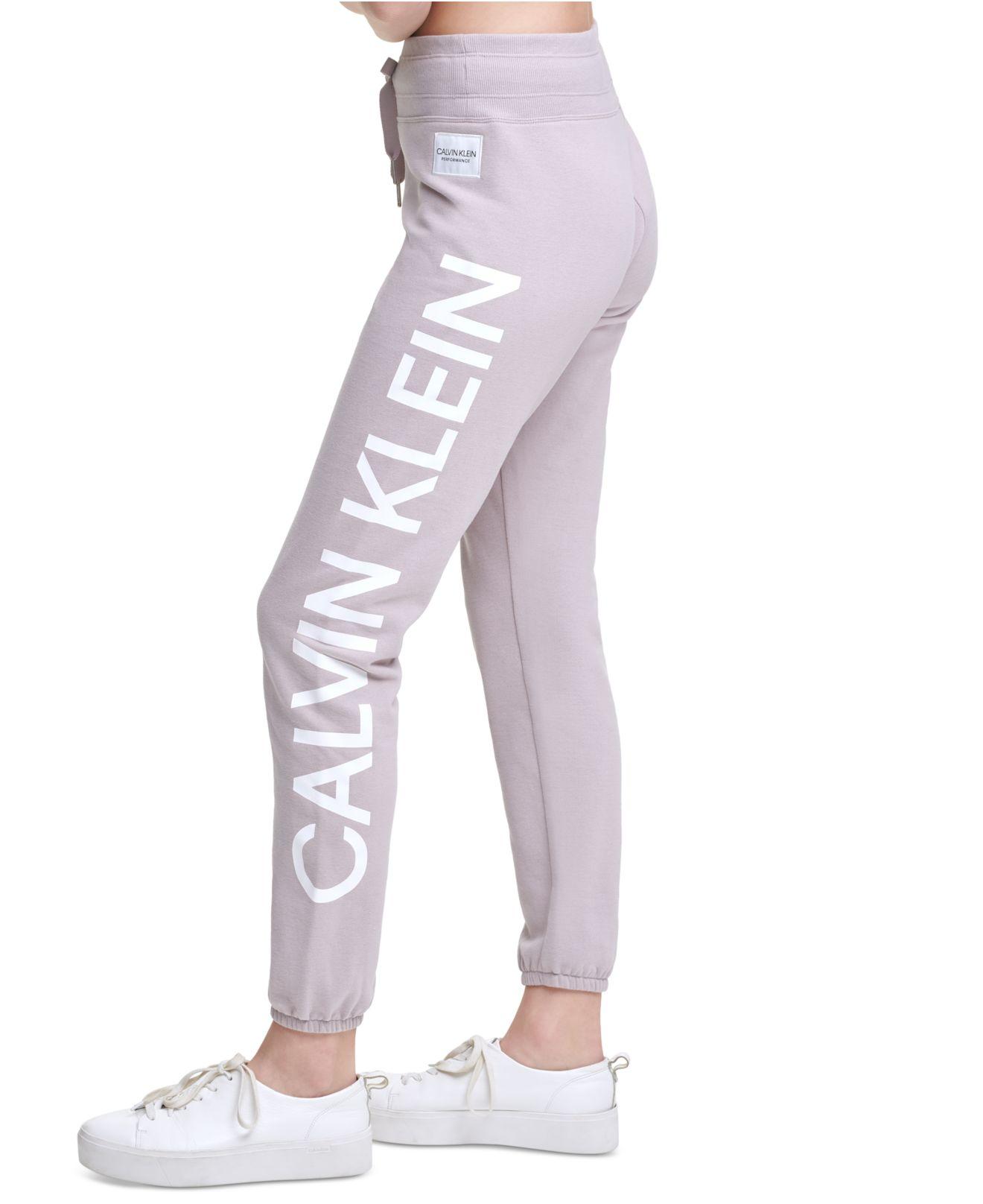 Calvin Klein Performance Fleece Logo Sweatpants - Lyst
