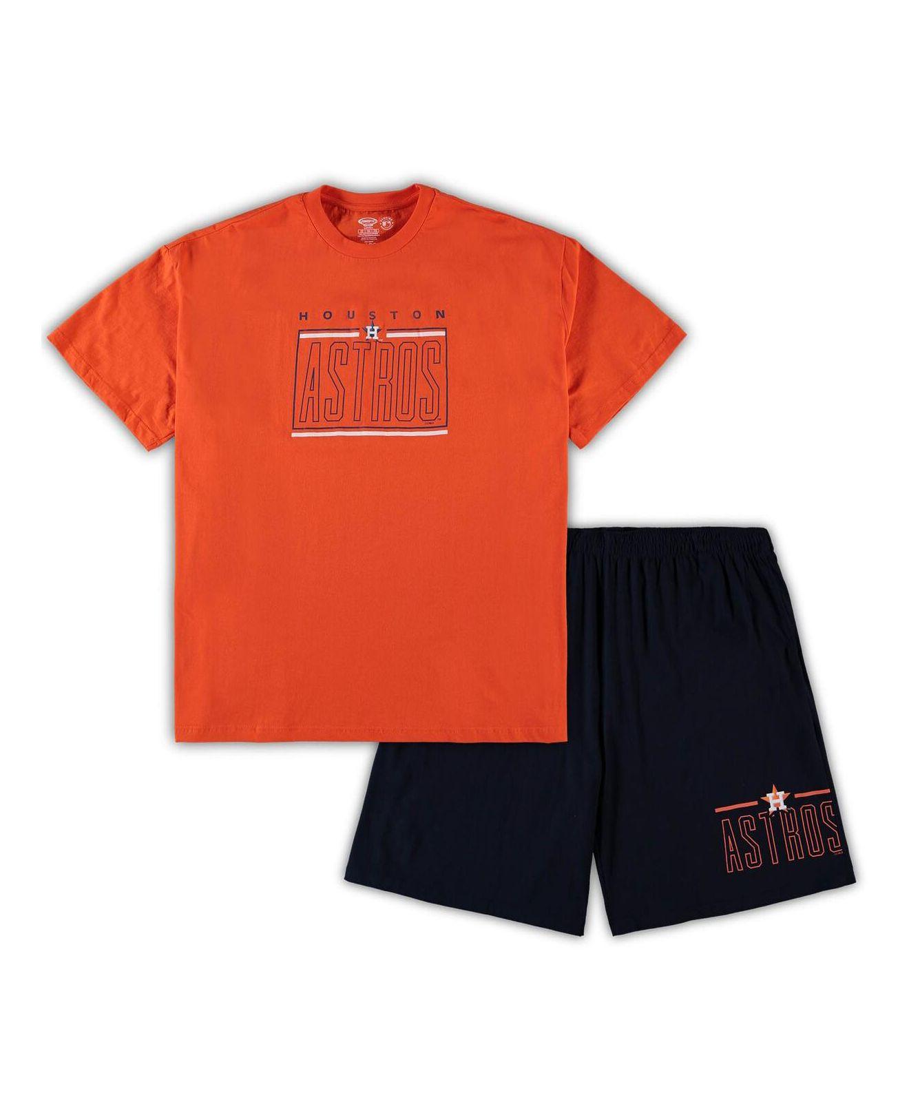 Concepts Sport Orange And Navy Houston Astros Big And Tall T-shirt And  Shorts Sleep Set for Men