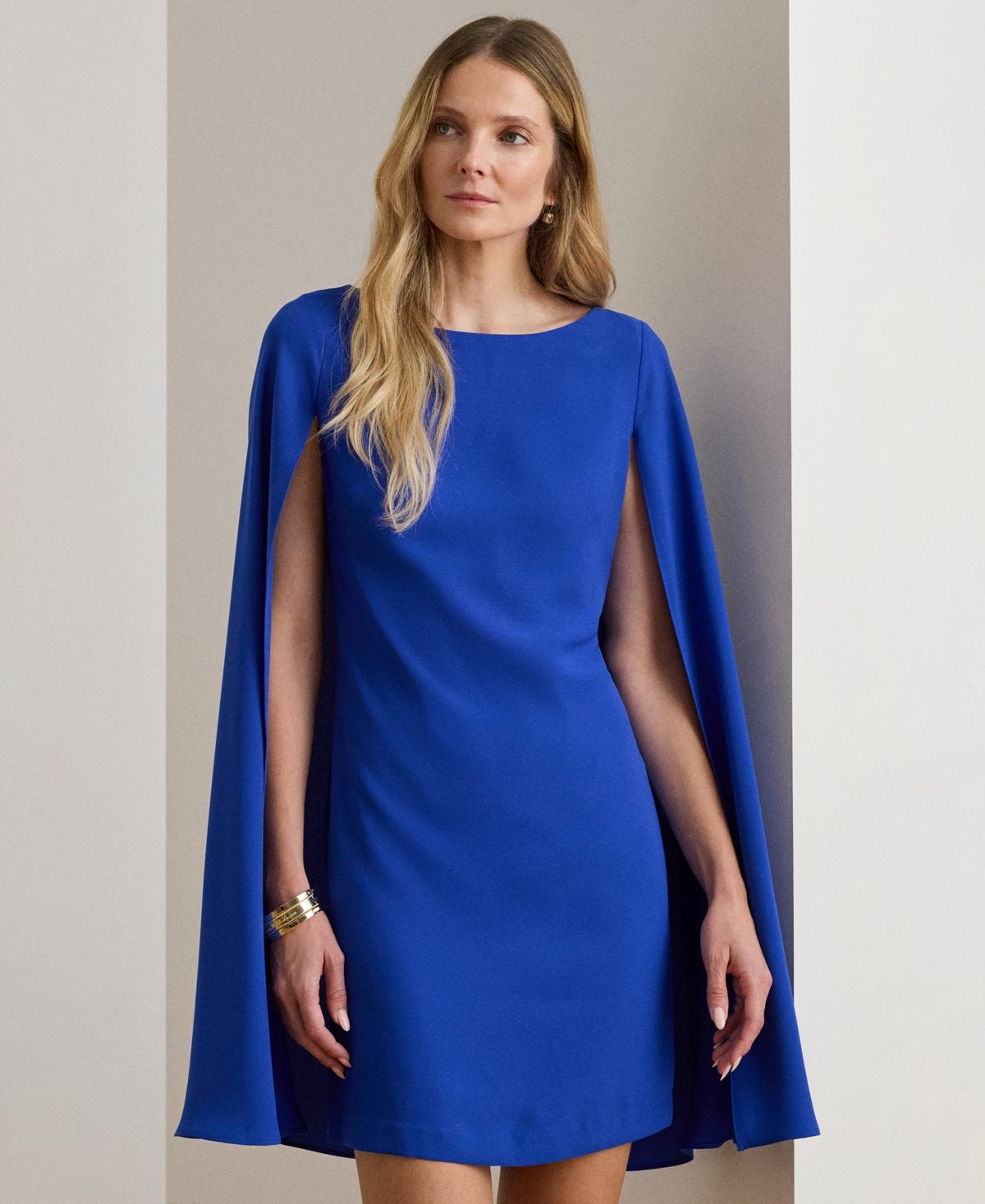 cape georgette cocktail dress Lauren Ralph Lauren creating a chic option for special occasions Ralph Lauren Georgette-Cape Cocktail Dress