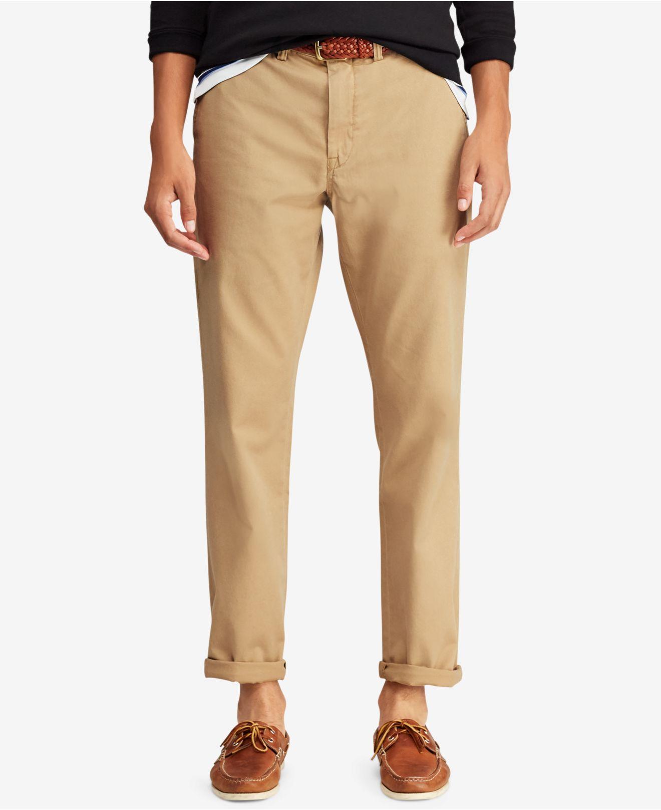 polo ralph lauren classic fit khaki pants