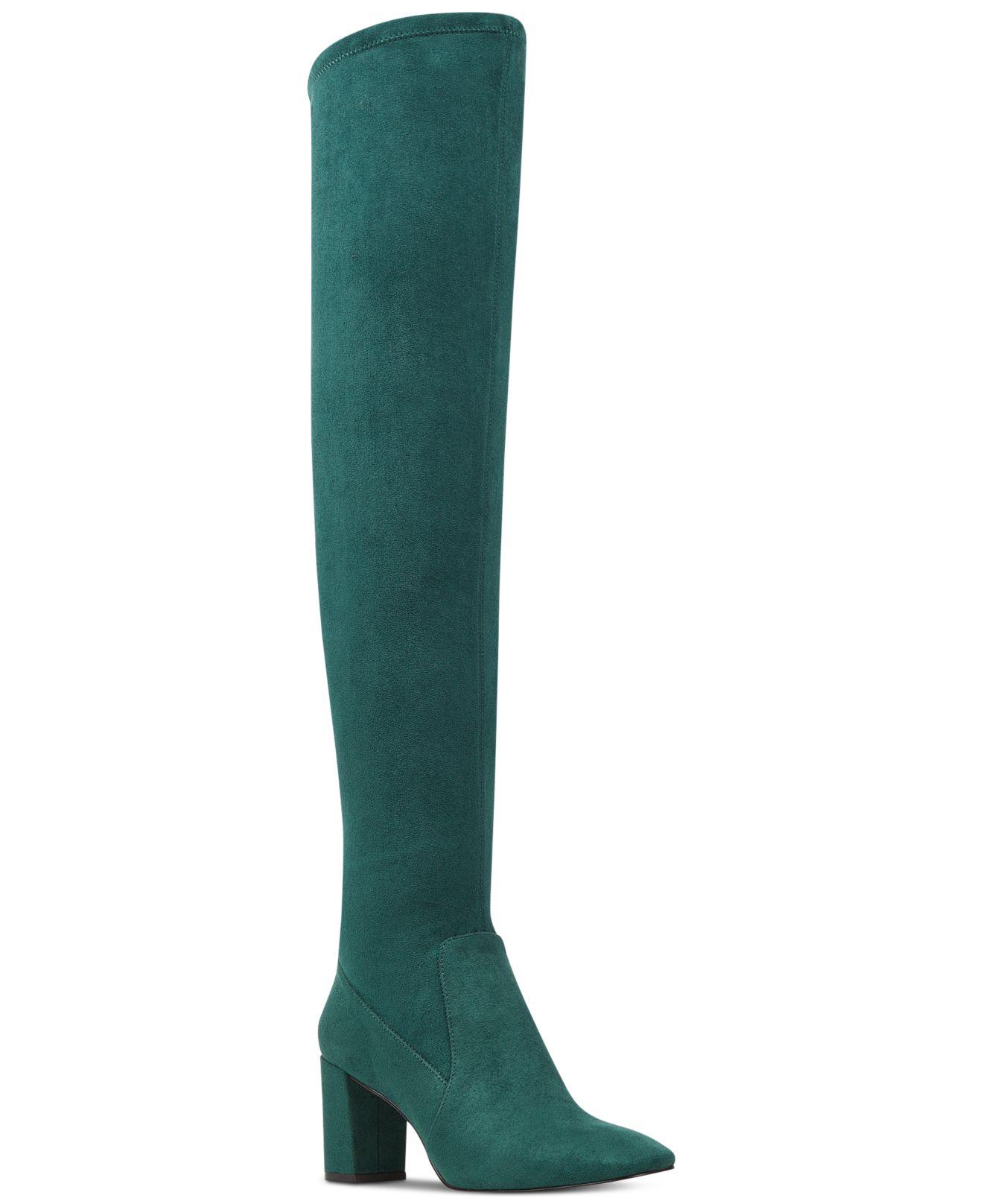 nine west over the knee boots suede