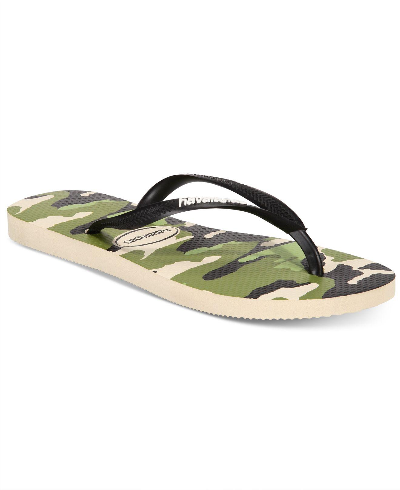 havaianas camo flip flop
