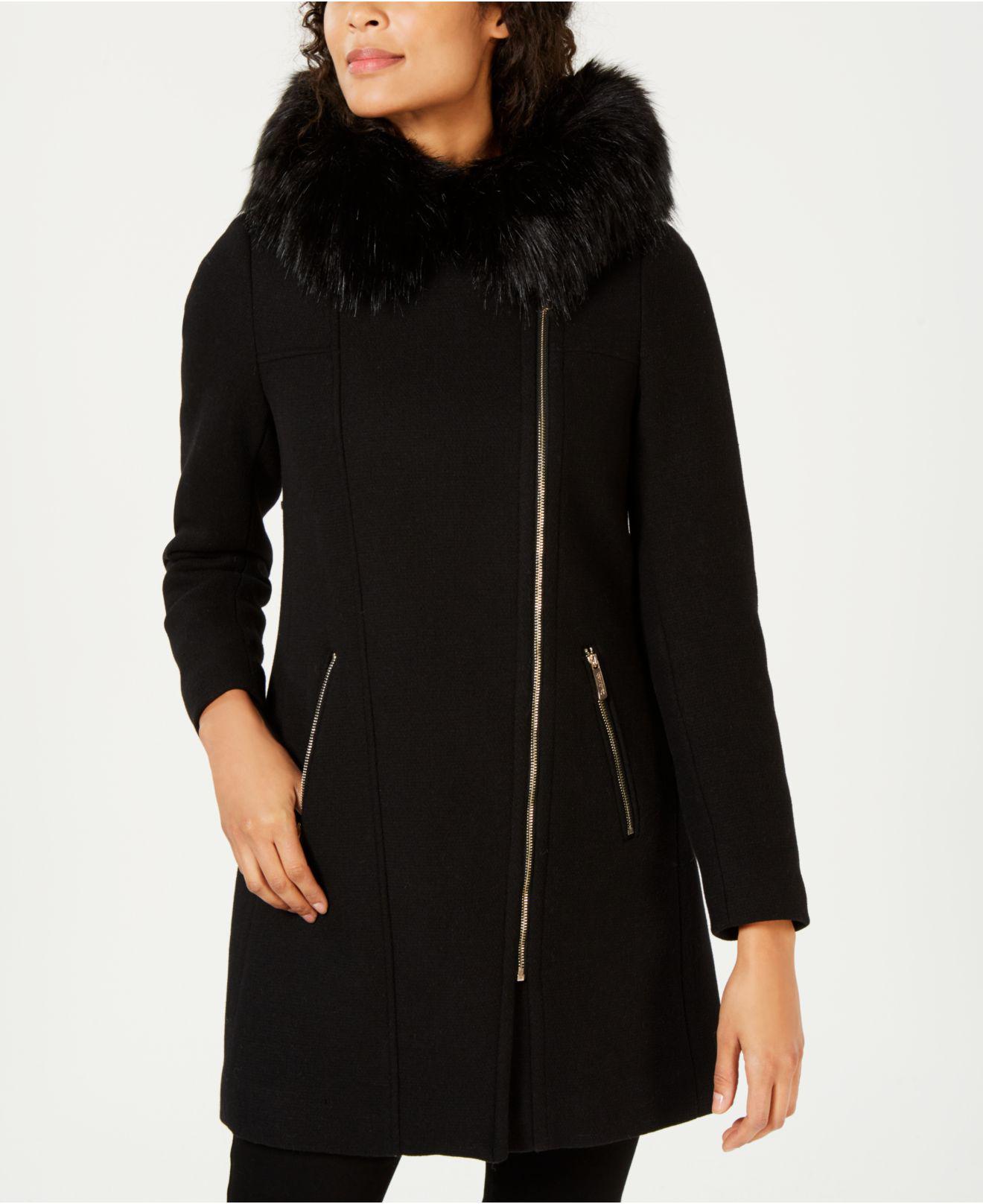 calvin klein black parka