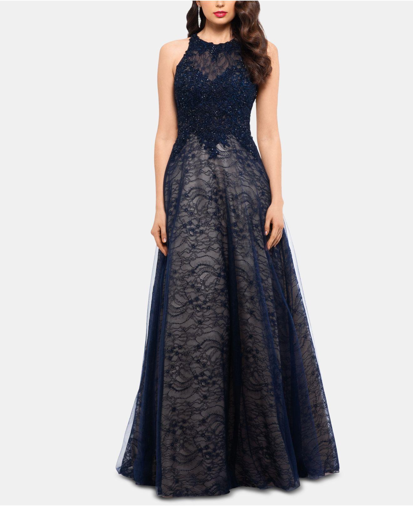 xscape floral lace dress