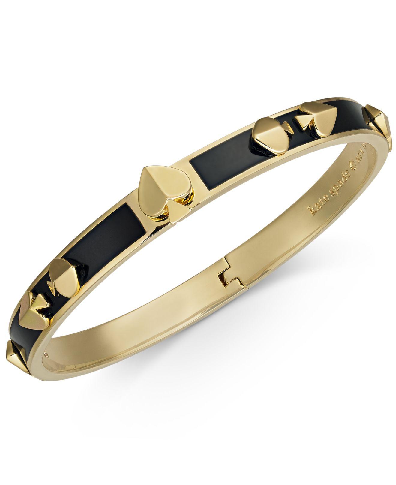 Kate Spade Enamel Multispade Bangle Bracelet in Black Lyst