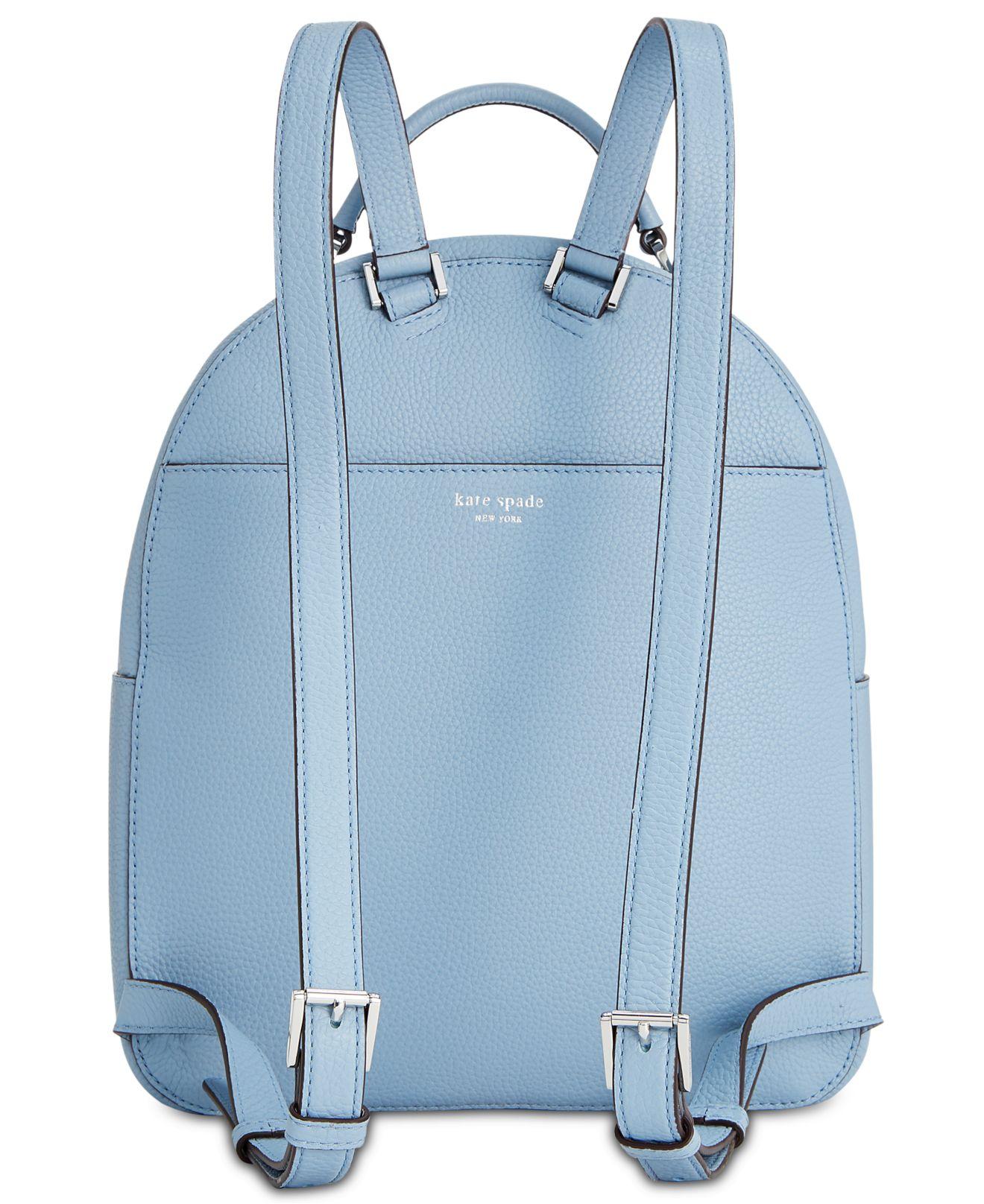 Kate Spade Polly Pebble Leather Backpack in Blue Lyst