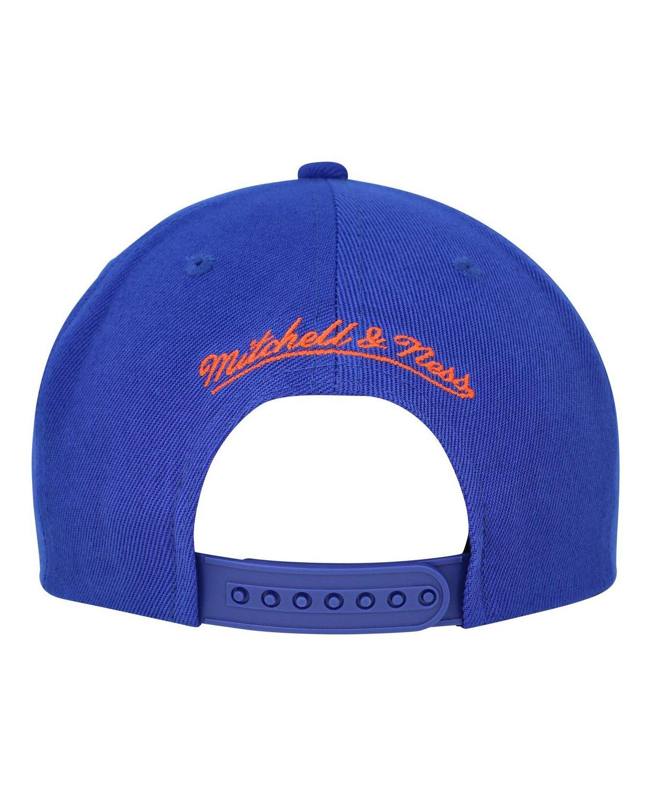 Men's Mitchell & Ness Blue Orlando Magic Hardwood Classics Retroline Snapback  Hat