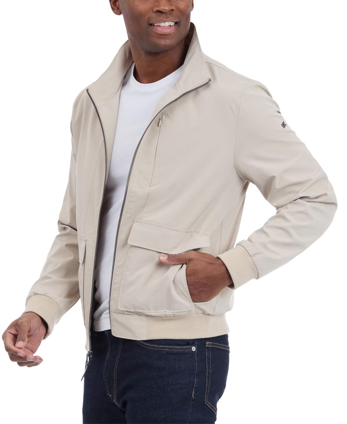 Michael Kors Solid-color Stand-collar Hipster Jacket in Gray for